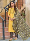 Yellow Colour Shivli 1 Designer Fancy Wear Kurti Bottom And Dupatta Ready Made Collection 1004